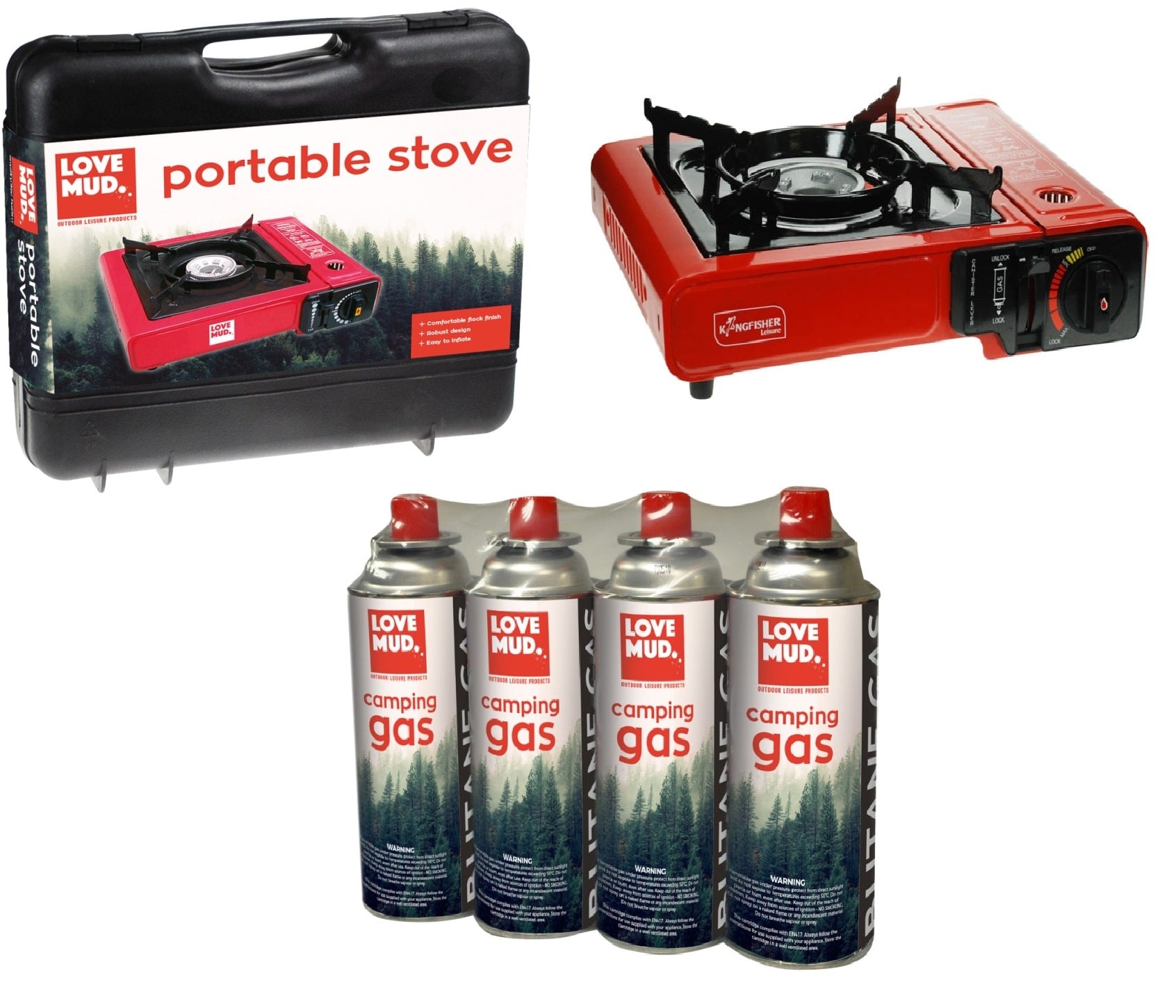 Portable Camping Gas Stove Single Burner butane Cooker BBQ Outdoor Travel Case Portable Camping Gas Stove Single Burner butane Cooker BBQ Outdoor Travel Case